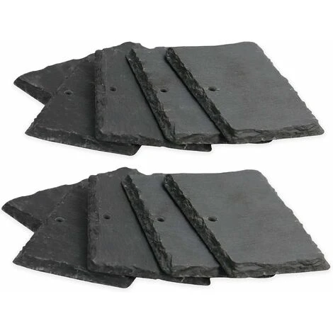 Ensemble De 10 étiquettes De Plantes En Ardoise Et Ardoise Marqueurs De Plantes De Jardin Étiquettes D'herbes Accessoires De Serre M&W 3 Ensemble De 10 étiquettes De Plantes En Ardoise Et Ardoise Marqueurs De Plantes De Jardin Étiquettes D'herbes Accessoires De Serre M&W – Image 3