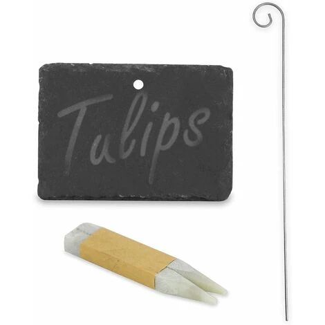 Ensemble De 10 étiquettes De Plantes En Ardoise Et Ardoise Marqueurs De Plantes De Jardin Étiquettes D'herbes Accessoires De Serre M&W 4 Ensemble De 10 étiquettes De Plantes En Ardoise Et Ardoise Marqueurs De Plantes De Jardin Étiquettes D'herbes Accessoires De Serre M&W – Image 4