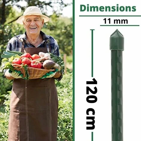 Lot De 20 Tuteurs Pour Plantes De 120cm ARTECSIS - Support Plante Grimpante Exterieur / Interieur 4 Lot De 20 Tuteurs Pour Plantes De 120cm ARTECSIS - Support Plante Grimpante Exterieur / Interieur – Image 4