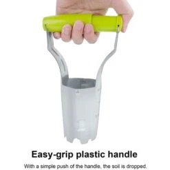 Jardinière à Bulbes, Accessoire De Jardin Idéal Pour Planter Des Bulbes à Fleurs, Avec Dégagement Automatique Et échelle De Profondeur, Assistant De Plantation En Métal Zingué -Terre Tendre Soldes Boutique 64902767 4