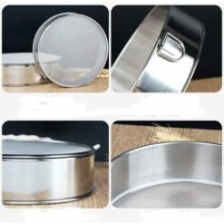 Tamis à Farine Rond Professionnel En Acier Inoxydable Avec 60 Mailles (7,9 Pouces)-BDD -Terre Tendre Soldes Boutique 65374726 3