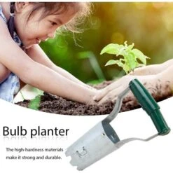 Pelle à Bulbe 1 Pièce Avec Poignée En Plastique à Ressort, Outil De Plantation Avec Profondeur De Marquage Automatique, Outil De Jardinage Pour Remplir Les Semis Agricoles (vert Clair) -Terre Tendre Soldes Boutique 65392388 3