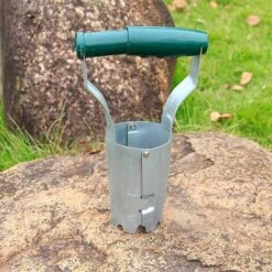 Pelle à Bulbe 1 Pièce Avec Poignée En Plastique à Ressort, Outil De Plantation Avec Profondeur De Marquage Automatique, Outil De Jardinage Pour Remplir Les Semis Agricoles (vert Clair) -Terre Tendre Soldes Boutique 65392388 5