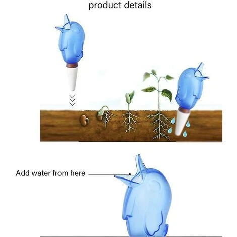 Germoir Paquet De 4 Piquets D'arrosage Automatiques Pour Plantes, Racines Humides, Plantes Plus Saines, Irrigation Goutte à Goutte, Arrosage Automatique, Réservoir Pour Oiseaux 3 Germoir Paquet De 4 Piquets D'arrosage Automatiques Pour Plantes, Racines Humides, Plantes Plus Saines, Irrigation Goutte à Goutte, Arrosage Automatique, Réservoir Pour Oiseaux – Image 3