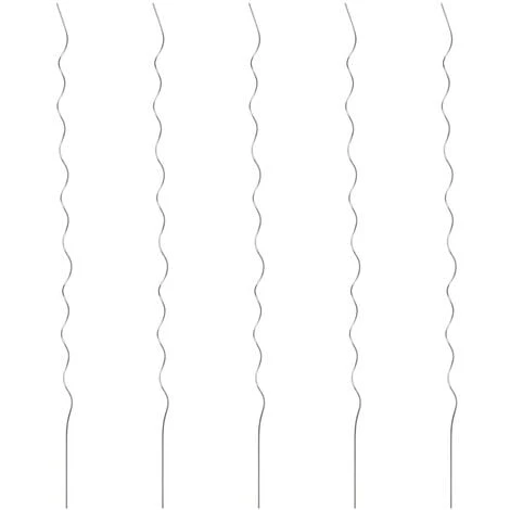 Supports De Plantes En Spirale 5 Pcs Acier Galvanisé 110 Cm VidaXL 1 Supports De Plantes En Spirale 5 Pcs Acier Galvanisé 110 Cm VidaXL