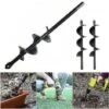 4 Tailles De Tarière De Jardin Outil De Foret En Spirale Perceuse Au Sol Perceuse à Terrea