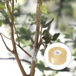 2 Pcs Ruban De Greffage, Ruban De Greffage De Jardin Extensible Rubans De Réparation De Plantes Film De Fleuristerie Pour Arbre Fruitier Floral Et Ruban De Bourgeonnement En Poly (jaune, Vert) -Terre Tendre Soldes Boutique 66976250 3