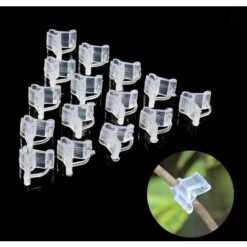 100 Pièces Pince à Plante Greffage Clip,Pince À Greffer Auberginede Greffage Spécial Pince De Greffage De Semis De Tomate Pince De Greffe D'aubergine -Terre Tendre Soldes Boutique 67355138 5