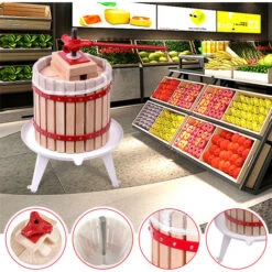 Froadp 12L Manuel Pressoir à Fruit, Presse à Fruits Avec Torchon Filtrage -Terre Tendre Soldes Boutique 67376722 4