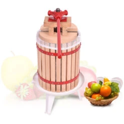 Froadp 18L Manuel Pressoir à Fruit, Presse à Fruits Avec Torchon Filtrage