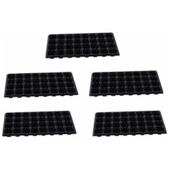 5/10 Godets De Semis En Grille Bac à Semis,32 Trous Plateau De Germination, Mini Serre Pour Plantes, Plaque Frontale Biodégradable Boîte De Pépinière De Pulpe De Jardinage (5PC)