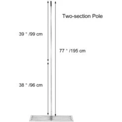 VEVOR Rateau Nivellement Pelouse Inox Outil Jardin Terrain Golf 76,2x25,4 Cm -Terre Tendre Soldes Boutique 69342717 5