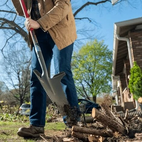 Pelle à Manche Allongé XL - Lame En V - ROOTSLAYER - VENTEO - Dents Ultra Aiguisées En Acier De Carbone - Manche Allongé 2 Pelle à Manche Allongé XL - Lame En V - ROOTSLAYER - VENTEO - Dents Ultra Aiguisées En Acier De Carbone - Manche Allongé – Image 2