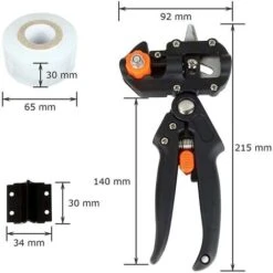 Ciseaux De Greffage Professionnels, Pince à Greffer 3 Lames Interchangeables (V, Ω, U) En Acier, Ciseaux Greffage, Avec 5 Film Ruban, Idéale Pour Les Arbres Fruitiers Et Pieds De Vigne -Terre Tendre Soldes Boutique 70394003 3
