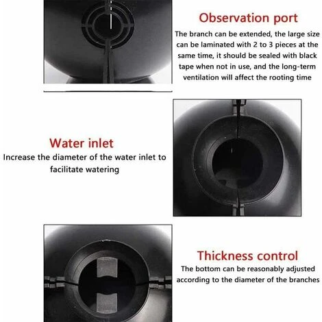 DENUOTOP Boîte De Croissance,3pcs Dispositif D'enracinement Des Plantes, Boîte De Croissance,Réutilisable Usine Enracinement Dispositif Balle D'enracinement Pour La Croissance Rapide Racine 2 DENUOTOP Boîte De Croissance,3pcs Dispositif D'enracinement Des Plantes, Boîte De Croissance,Réutilisable Usine Enracinement Dispositif Balle D'enracinement Pour La Croissance Rapide Racine – Image 2