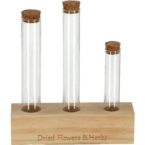 Lot De 3 Tubes à Essai En Verre 18cm. Transparant. Marque : Esschert Design. Réf. : FH021 1 Lot De 3 Tubes à Essai En Verre 18cm. Transparant. Marque : Esschert Design. Réf. : FH021