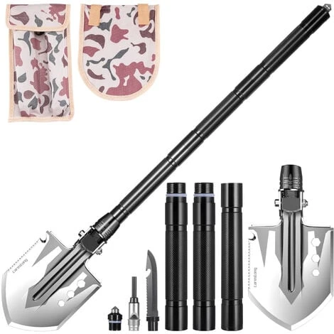 Pelle De Camping 76cm Multifonction Pelle Pliante Adaptée Au à La Survie à La Randonnée Et Au Jardinage 1 Pelle De Camping 76cm Multifonction Pelle Pliante Adaptée Au à La Survie à La Randonnée Et Au Jardinage