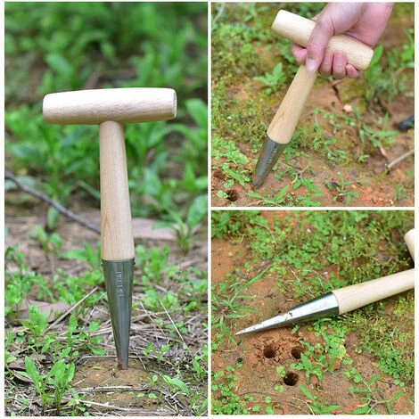 Jardinage Poinçonnant Trou Perforateur Et Semoir Fertilisant Outil De Jardinage Perforateur Pour La Plantation à Domicile Poinçonnage Du Sol 2 Jardinage Poinçonnant Trou Perforateur Et Semoir Fertilisant Outil De Jardinage Perforateur Pour La Plantation à Domicile Poinçonnage Du Sol – Image 2