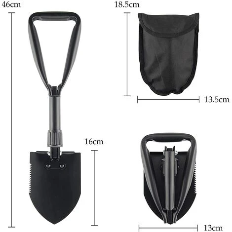 Pelle Pliante Pelle Pliante Multifonctionnelle Pelle à Main En Acier Inoxydable Houe Pelle Portable & Pelle Pelle à Neige En Acier Au Carbone Pour Jardin Camping En Plein Air Survie Trekking 3 Pelle Pliante Pelle Pliante Multifonctionnelle Pelle à Main En Acier Inoxydable Houe Pelle Portable & Pelle Pelle à Neige En Acier Au Carbone Pour Jardin Camping En Plein Air Survie Trekking – Image 3
