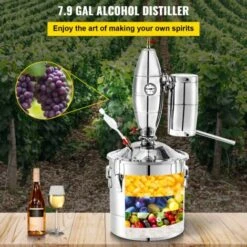 Vevor Distillateur Alambic Chaudiere A Spiritueux Thermometre En Acier Inox 30 L -Terre Tendre Soldes Boutique 77213333 3