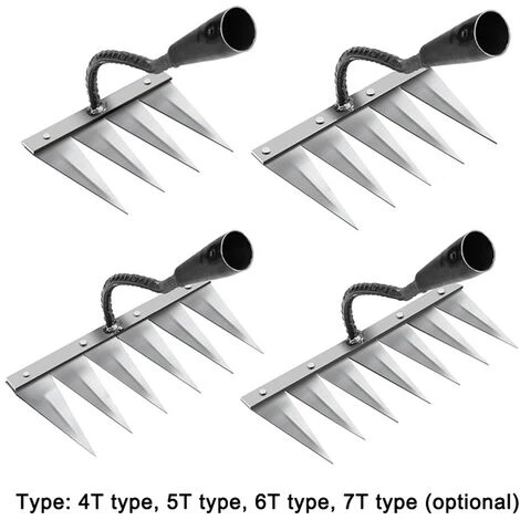 Houe En Acier à Haute Teneur En Carbone Râteau De Désherbage Outil De Ferme Désherber Le Sol Tourner Desserrer Artefact Outil De Râteau à Ongles Artefact Herse Outils Agricoles (4T) 4 Houe En Acier à Haute Teneur En Carbone Râteau De Désherbage Outil De Ferme Désherber Le Sol Tourner Desserrer Artefact Outil De Râteau à Ongles Artefact Herse Outils Agricoles (4T) – Image 4