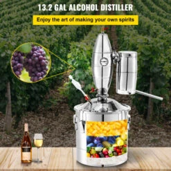 VEVOR Distillateur De Alcool, 20l, 30l, 50l, 70l, Equipement De Brassage De Biere, Kit De Distribution De Vin, Appareil Menager -50L -Terre Tendre Soldes Boutique 78394614 3