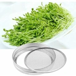 Couvercle De Germination 6 Pièces Avec écran En Acier Inoxydable 4 Pièces Et Support De Germination De Graines De Germination 2 Pièces (blanc) 7 Couvercle De Germination 6 Pièces Avec écran En Acier Inoxydable 4 Pièces Et Support De Germination De Graines De Germination 2 Pièces (blanc) -Terre Tendre Soldes Boutique 78549104 4
