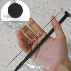 Piquets D&39ancrage Pour Plantes, 30 Pièces, Support Pour Sable, Patio, Piquets De Mauvaises Herbes, 8 En Non-creuser, Clture Sécurisée Pour Pelouse,black,30pcs Anchor Stakes -Terre Tendre Soldes Boutique 78767268 4