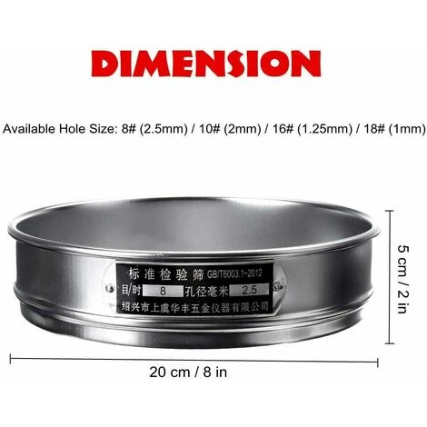 Tamis De Devinette De Jardin Pour Usage Intensif Outil De Jardinage Pour Plateau De Graine De Compost Une Tamisage-10 (2Mm) 5 Tamis De Devinette De Jardin Pour Usage Intensif Outil De Jardinage Pour Plateau De Graine De Compost Une Tamisage-10 (2Mm) – Image 5