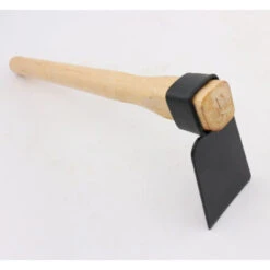 Houe Plate Avec Herminette Forgée Résistante Et Manche Ergonomique En Fibre De Verre Antidérapant 35cm, Houe Simple Tête Pour Le Jardinage, La Chasse, L'aménagement Extérieur -Terre Tendre Soldes Boutique 78947301 4