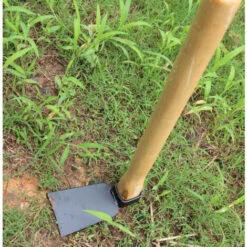 Houe Plate Avec Herminette Forgée Résistante Et Manche Ergonomique En Fibre De Verre Antidérapant 35cm, Houe Simple Tête Pour Le Jardinage, La Chasse, L'aménagement Extérieur -Terre Tendre Soldes Boutique 78947301 5