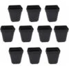 Petit Pot Carré De Fleur Plastique Plante Intérieur Exterieur, 25Pcs Pots Semis Carrés De Serre, Pot Succulent Plants Avec Trou De Vidange, Jardinieres Exterieur Balcon Plastique