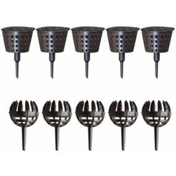 Boîte D'engrais Boîte Engrais Organique Portable Boîte D'engrais D'engrais Couvercle Paniers D'engrais Bonsai Bonsaï Avec Couvercle Engrais Pour Bonsaï For Bonsai Usine De Fleurs (10 Morceaux)，