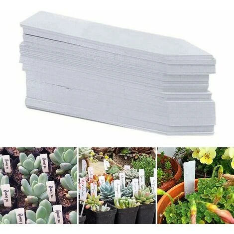 RHAFAYRE Lot De 200 étiquettes En Plastique Pour Plantes De Jardin, étiquettes étanches De 5 X 1 Cm, étiquettes De Graines Pour Plantes D'extérieur, Fleurs En Pot,blanc 1 RHAFAYRE Lot De 200 étiquettes En Plastique Pour Plantes De Jardin, étiquettes étanches De 5 X 1 Cm, étiquettes De Graines Pour Plantes D'extérieur, Fleurs En Pot,blanc