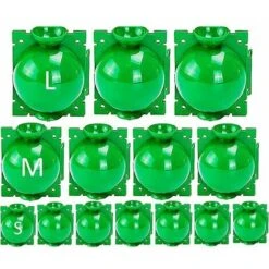 14 Pièces Boule De Propagation De Boîte D'Enracinement Des Plantes, Boîte De Greffe Dispositif D'Enracinement Des Plantes De Boîte De Balle De Propagation à Haute Pression (L+M+S, Vert)