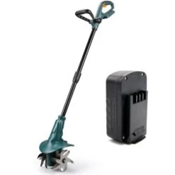 Motobineuse Electrique Sans Fil 18V Avec Batterie - 4 Fraises Largeur De Travail 20 CM