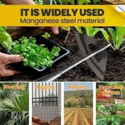 AIDUCHO Houe Creuse Durcie Tout En Acier, Râteau De Désherbage à Main, Accessoires D'extracteur De Mauvaises Herbes Pour Pelle à Houe, Outils De Jardinage 8 AIDUCHO Houe Creuse Durcie Tout En Acier, Râteau De Désherbage à Main, Accessoires D'extracteur De Mauvaises Herbes Pour Pelle à Houe, Outils De Jardinage -Terre Tendre Soldes Boutique 83696544 4
