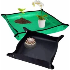 2pièces Tapis De Rempotage,Jardinage Pliable Tapis,Ensemble D'outils De Jardin, Adapté à La Plantation En Intérieur Ou En Pot,pour Le Des Plantes De Jardin De Fées Miniatures