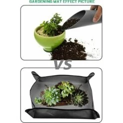 2pièces Tapis De Rempotage,Jardinage Pliable Tapis,Ensemble D'outils De Jardin, Adapté à La Plantation En Intérieur Ou En Pot,pour Le Des Plantes De Jardin De Fées Miniatures -Terre Tendre Soldes Boutique 85563726 4