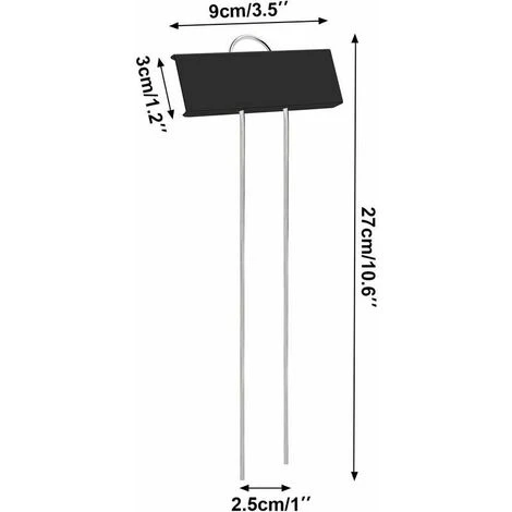 Étiquetage Des Plantes,Marqueurs Etiquettes Plante De Pépinière , 12 Pcs Etiquette Jardin Métal Durable Antirouille Étiquettes Potager Marqueur Pour Fleur Légumes Graine Jardin Pépinière (Noir) 2 Étiquetage Des Plantes,Marqueurs Etiquettes Plante De Pépinière , 12 Pcs Etiquette Jardin Métal Durable Antirouille Étiquettes Potager Marqueur Pour Fleur Légumes Graine Jardin Pépinière (Noir) – Image 2