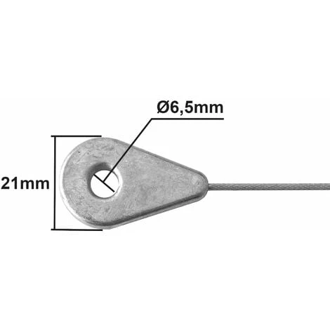 2x Cable Souple Tondeuse 1.5 Mm 2.5 M Avec Tête Oeillet Ø6.5 Mm Motoculture Tracteur Commande Accélérateur 2 2x Cable Souple Tondeuse 1.5 Mm 2.5 M Avec Tête Oeillet Ø6.5 Mm Motoculture Tracteur Commande Accélérateur – Image 2