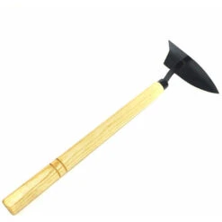 Jardin Plantation Houe, Tête En Acier Manche En Bois Pioche Supprimer Mauvaises Herbes Pelle Sol Desserrant Cour Pelouse Creuser Outil À Main