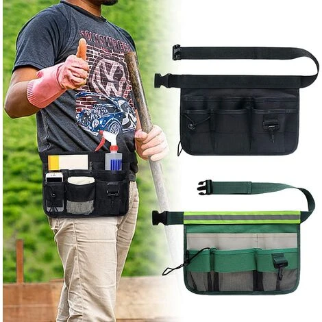 Sac De Ceinture De Taille De Jardinage, Sac à Outils Avec Plusieurs Poches, Sac De Ceinture à Outils Professionnel Réglable Imperméable Oxford, Pour La Maison, Le Jardin, Le Nettoyage (noir) 4 Sac De Ceinture De Taille De Jardinage, Sac à Outils Avec Plusieurs Poches, Sac De Ceinture à Outils Professionnel Réglable Imperméable Oxford, Pour La Maison, Le Jardin, Le Nettoyage (noir) – Image 4