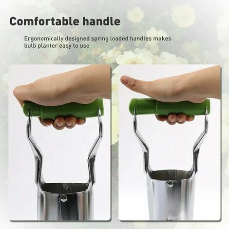 Outil De Planteur D'ampoules De Transplanteur Avec Marqueur De Profondeur Plantation D'ampoules De Jardin Sol Atomique Creusement/remplissage De Légumes 2 Outil De Planteur D'ampoules De Transplanteur Avec Marqueur De Profondeur Plantation D'ampoules De Jardin Sol Atomique Creusement/remplissage De Légumes – Image 2