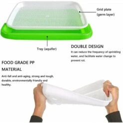 Plateau De Germination Des Graines Plateau De Semis Boîte À Germer Plateaux De Culture Mini Serre Pour Semis Propagateur Graine Plastique Plateau À Graines Pour Jardin Balcon Bureau Maison 2 Pièces -Terre Tendre Soldes Boutique 87286098 3
