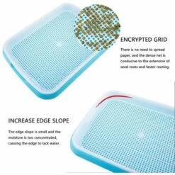 Plateau De Germination Des Graines Plateau De Semis Boîte À Germer Plateaux De Culture Mini Serre Pour Semis Propagateur Graine Plastique Plateau À Graines Pour Jardin Balcon Bureau Maison 2 Pièces -Terre Tendre Soldes Boutique 87286098 4