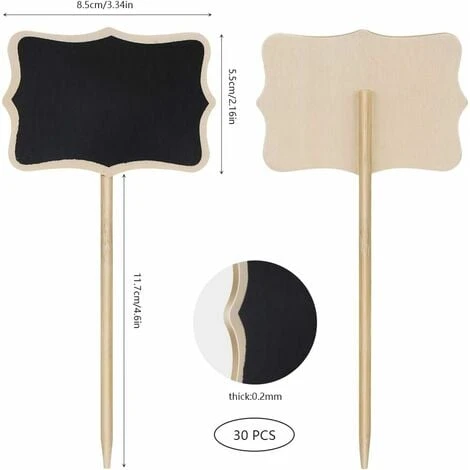 Étiquette De Jardin 30 Pieces T-Type Étiquettes Plantes En Boi Imperméable Etiquettes De Plantes En Ardoise Pour Jardin Graines Arbres Herbes Fleurs 3 Étiquette De Jardin 30 Pieces T-Type Étiquettes Plantes En Boi Imperméable Etiquettes De Plantes En Ardoise Pour Jardin Graines Arbres Herbes Fleurs – Image 3