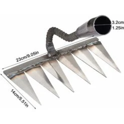 Râteau Déchaumeur Râteaux à Main En Métal Pour Jardinage, Désherbage - Râteau à Dents Robuste En Métal, Déchaumage, Désherbage, Râteau De Superficie, Roche, Gravier, Râteau De Cultivateur De Generic 8 Râteau Déchaumeur Râteaux à Main En Métal Pour Jardinage, Désherbage - Râteau à Dents Robuste En Métal, Déchaumage, Désherbage, Râteau De Superficie, Roche, Gravier, Râteau De Cultivateur De Generic -Terre Tendre Soldes Boutique 88835136 4