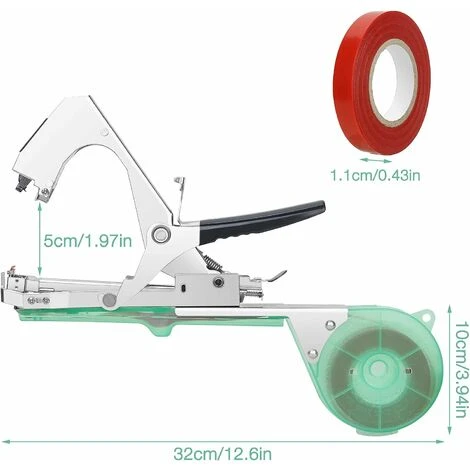 KAEJYIUTOutil De Liage De Plantes, Outil De Tapener De Machine De Liage Dusine Avec 10 Rouleaux De Ruban Et 10000 Agrafes, Machine à Relier à La Main Pour Plantes Grimpantes, Tomates, Raisins 2 KAEJYIUTOutil De Liage De Plantes, Outil De Tapener De Machine De Liage Dusine Avec 10 Rouleaux De Ruban Et 10000 Agrafes, Machine à Relier à La Main Pour Plantes Grimpantes, Tomates, Raisins – Image 2