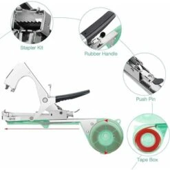 KAEJYIUTOutil De Liage De Plantes, Outil De Tapener De Machine De Liage Dusine Avec 10 Rouleaux De Ruban Et 10000 Agrafes, Machine à Relier à La Main Pour Plantes Grimpantes, Tomates, Raisins 7 KAEJYIUTOutil De Liage De Plantes, Outil De Tapener De Machine De Liage Dusine Avec 10 Rouleaux De Ruban Et 10000 Agrafes, Machine à Relier à La Main Pour Plantes Grimpantes, Tomates, Raisins -Terre Tendre Soldes Boutique 89074177 3